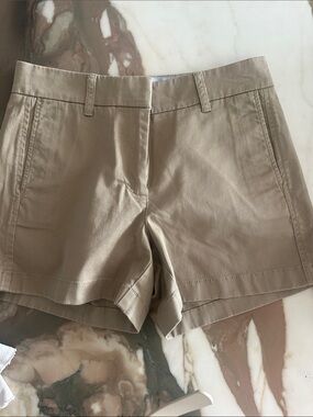J. Crew NWT Women's Tan Cotton-Blend Bermuda Shorts